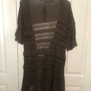 Sheer cardigan cover